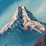 Hand-Painted Oil Painting of Mt Machapuchre 