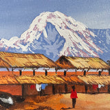 Oil Painting of Mount Machapuchre