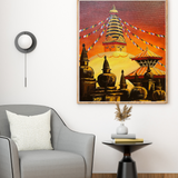 Swayambhunath Stupa OIl Painting