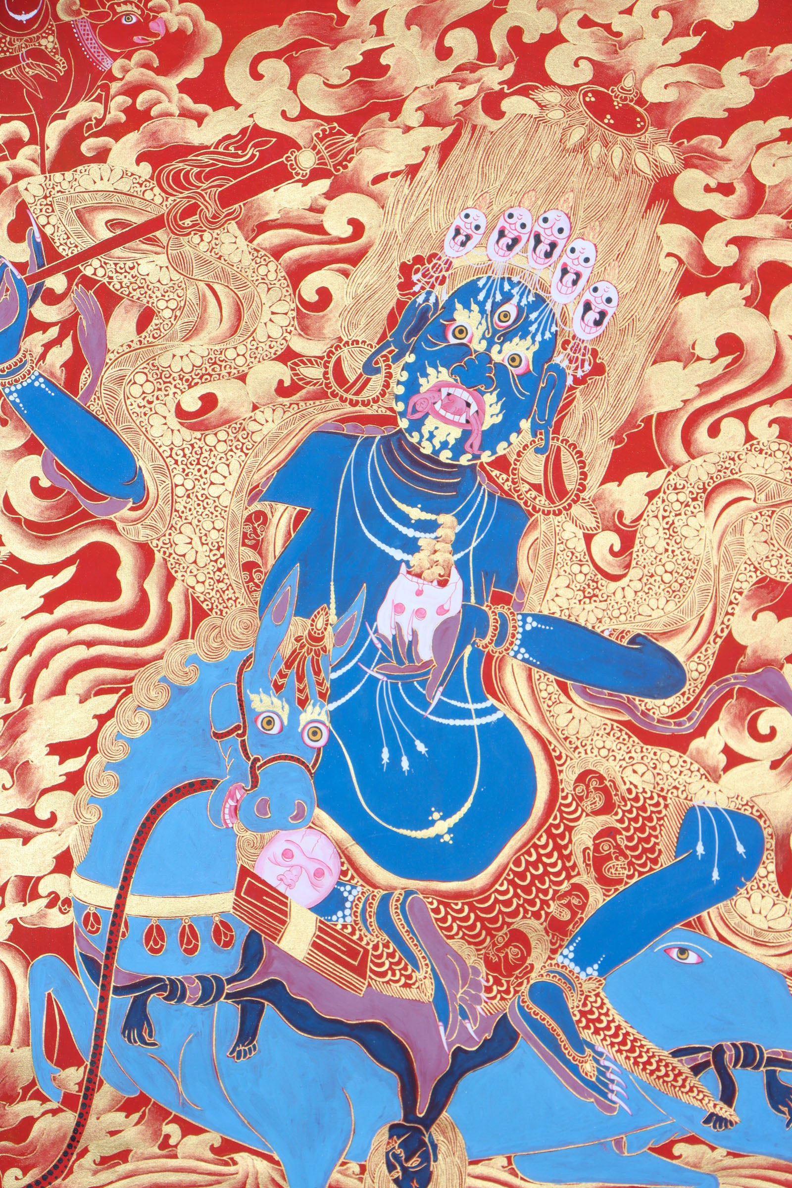 Palden Lhamo Thangka Painting for spirituality.