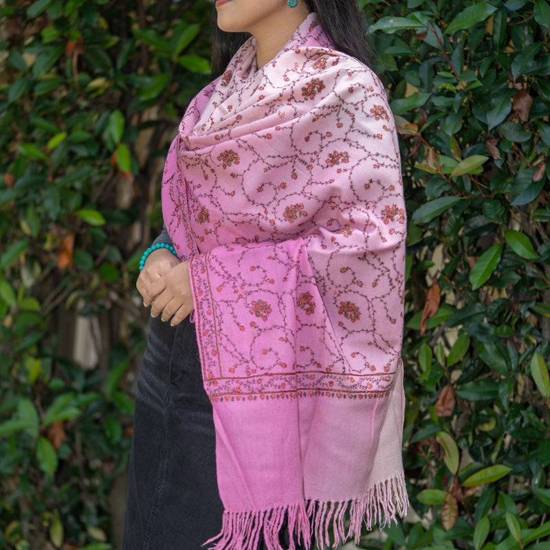 Embroidery Pashmina Shawl - Handwoven shawl