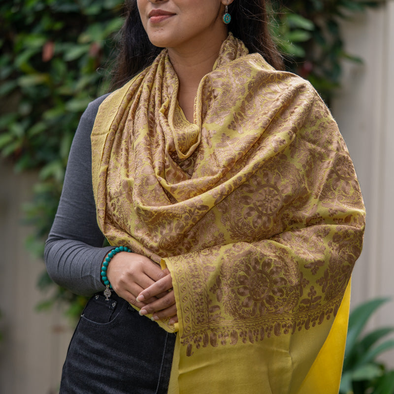 Embroidered Pashmina Shawl - Himalayas Shop