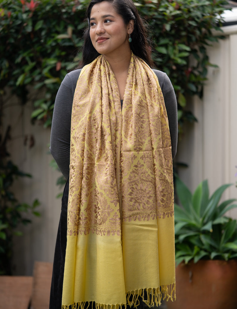 Embroidered Pashmina Shawl - Himalayas Shop