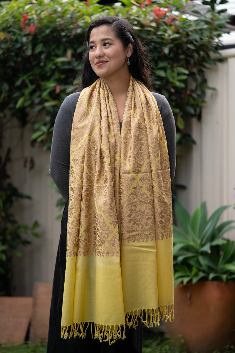 Embroidered Pashmina Shawl - Himalayas Shop