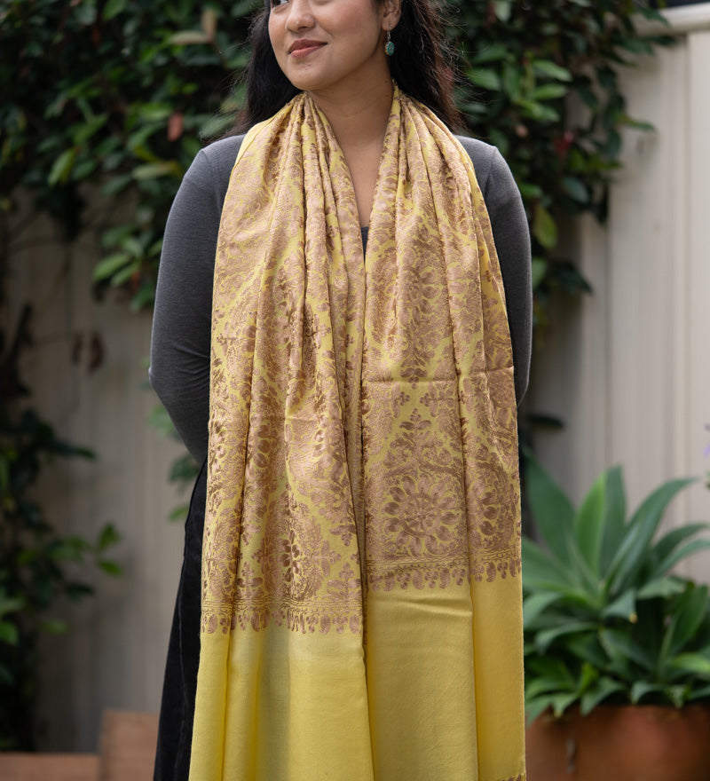 Embroidered Pashmina Shawl - Himalayas Shop