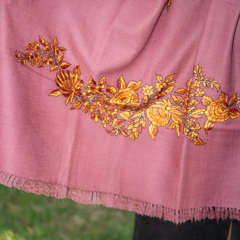 Embroidered Pashmina Shawl - Himalayas Shop