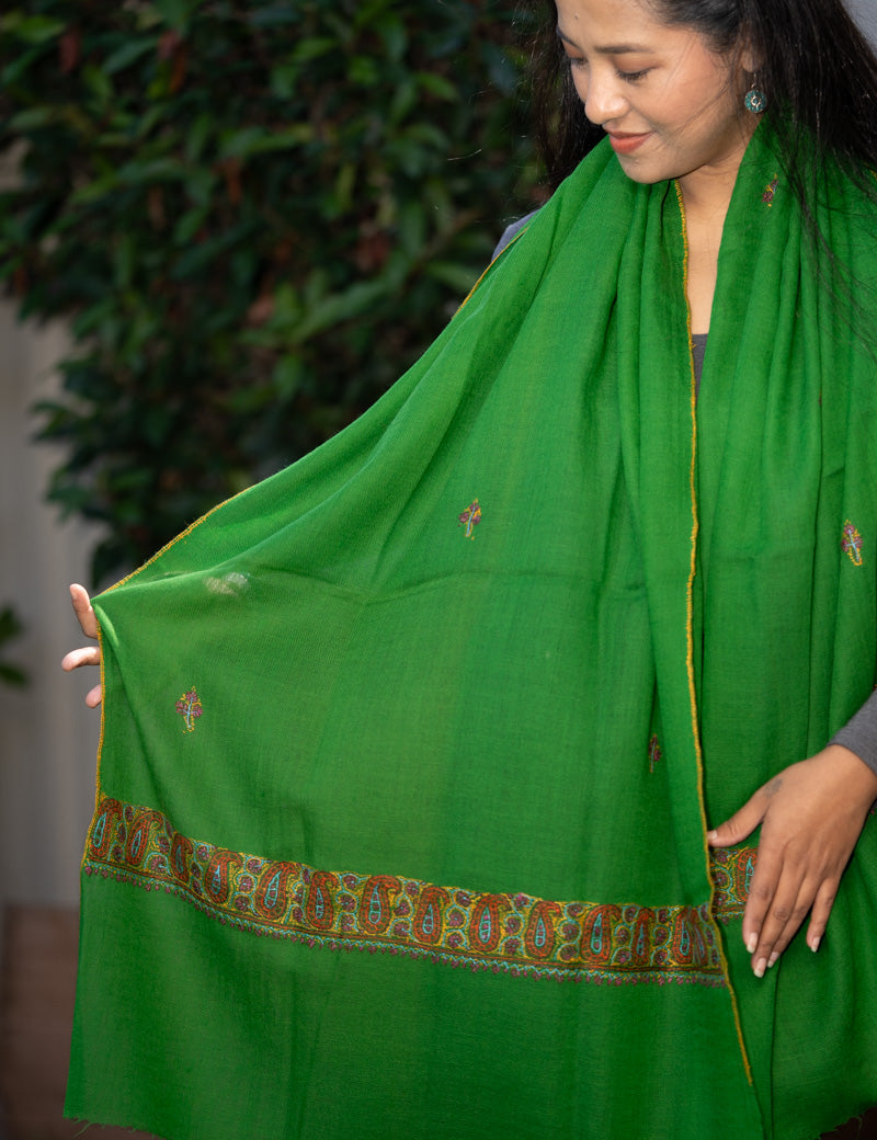 Light Embroidered Pashmina Shawl - Himalayas Shop