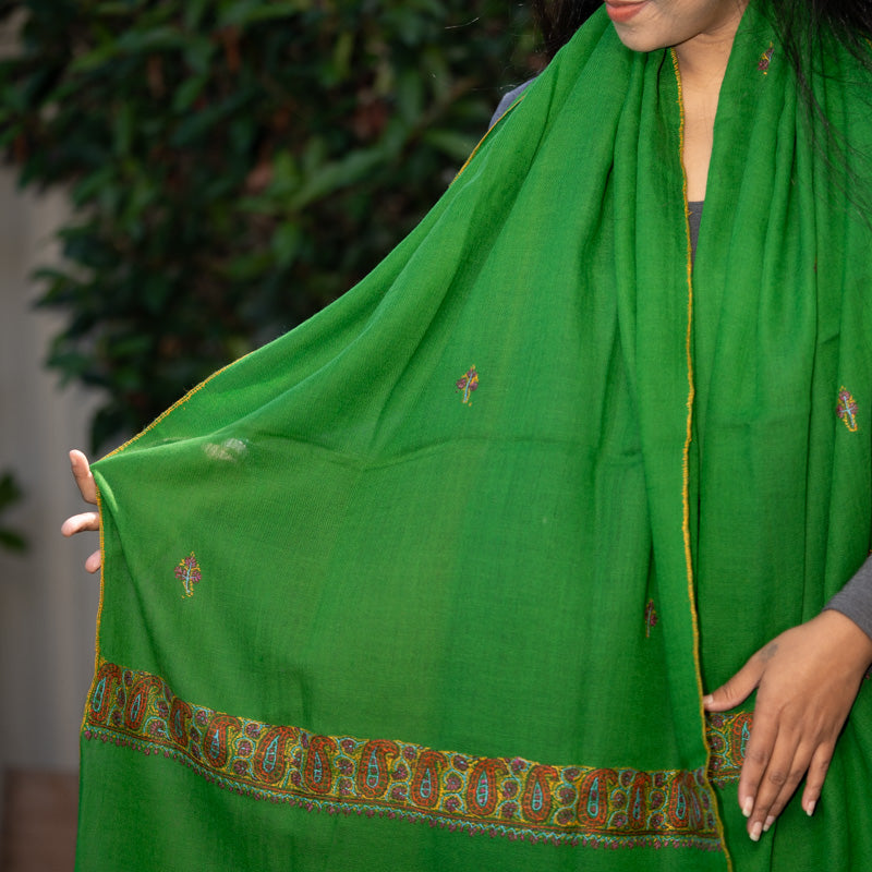 Light Embroidered Pashmina Shawl - Himalayas Shop