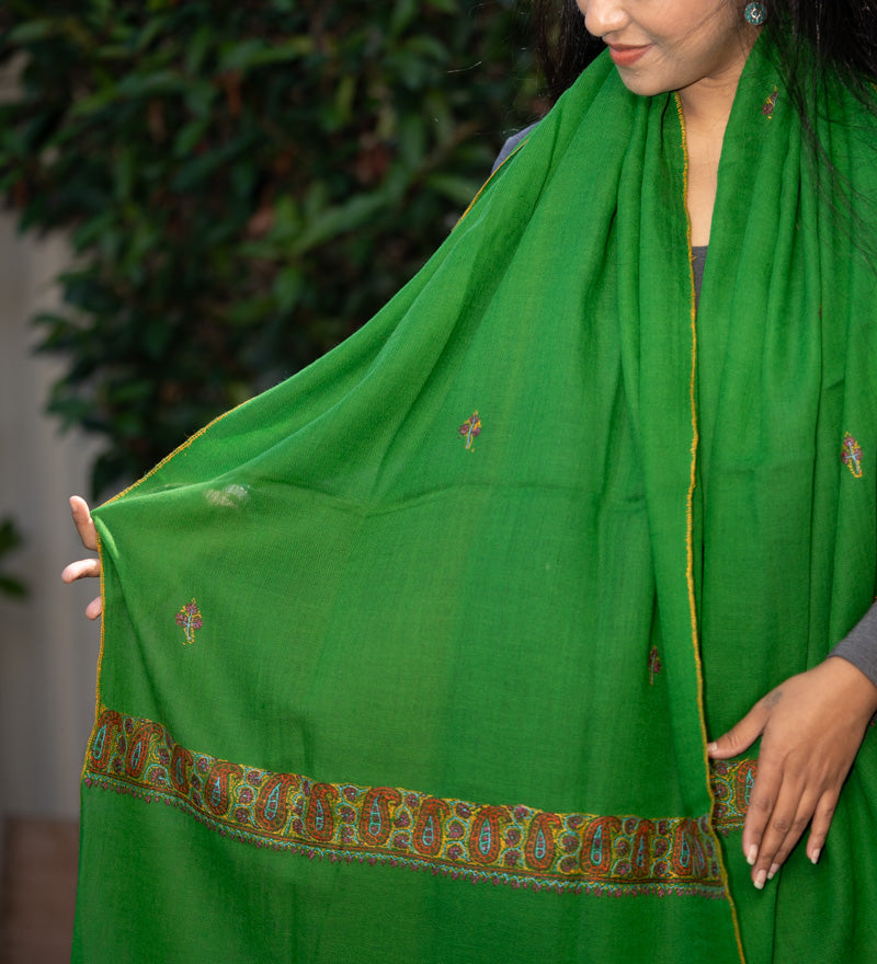 Light Embroidered Pashmina Shawl - Himalayas Shop