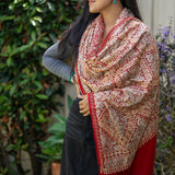 Heavy Embroidery Pashmina Shawl - 100% cashmere shawl