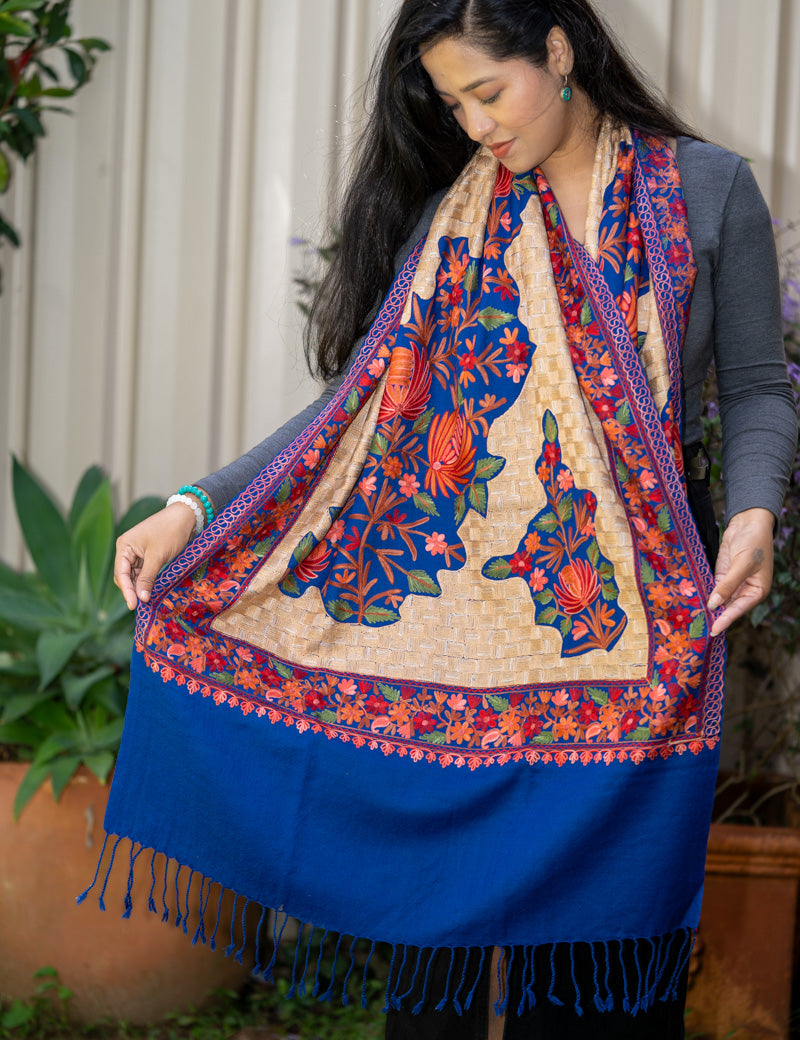 Embroidered Pashmina Shawl - Premium quality shawl 