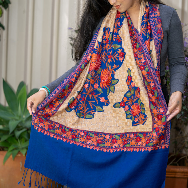 Embroidered Pashmina Shawl - Premium quality shawl 