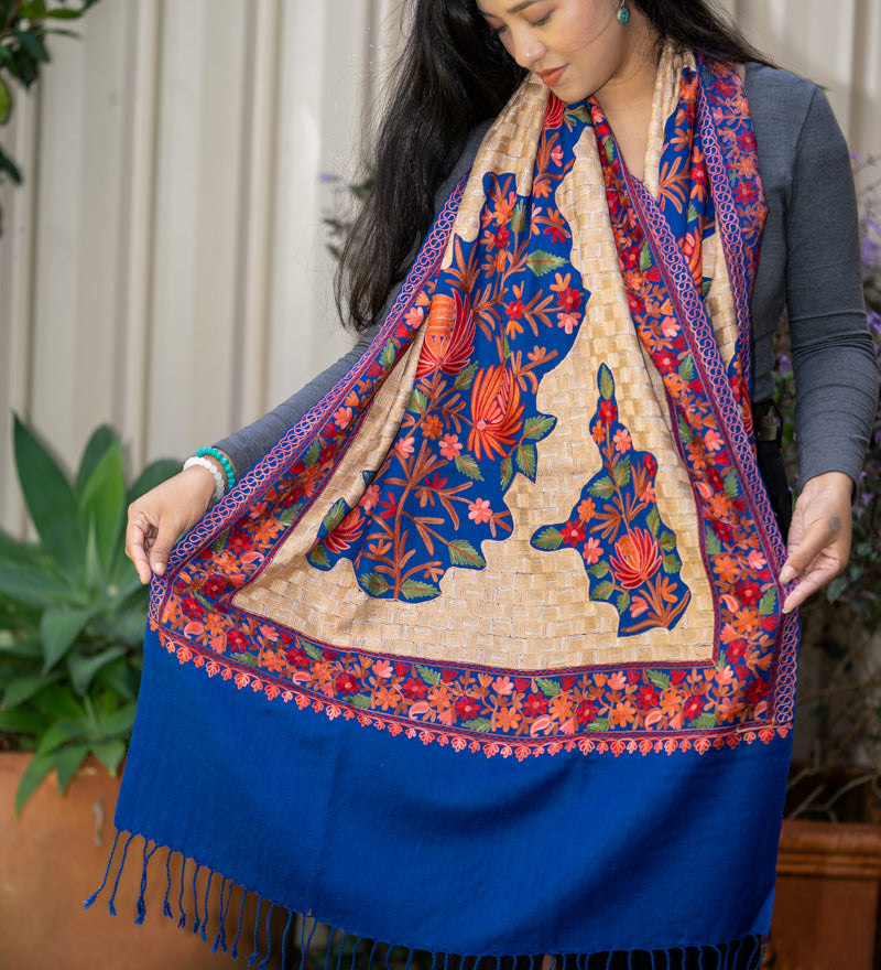 Embroidered Pashmina Shawl - Premium quality shawl 