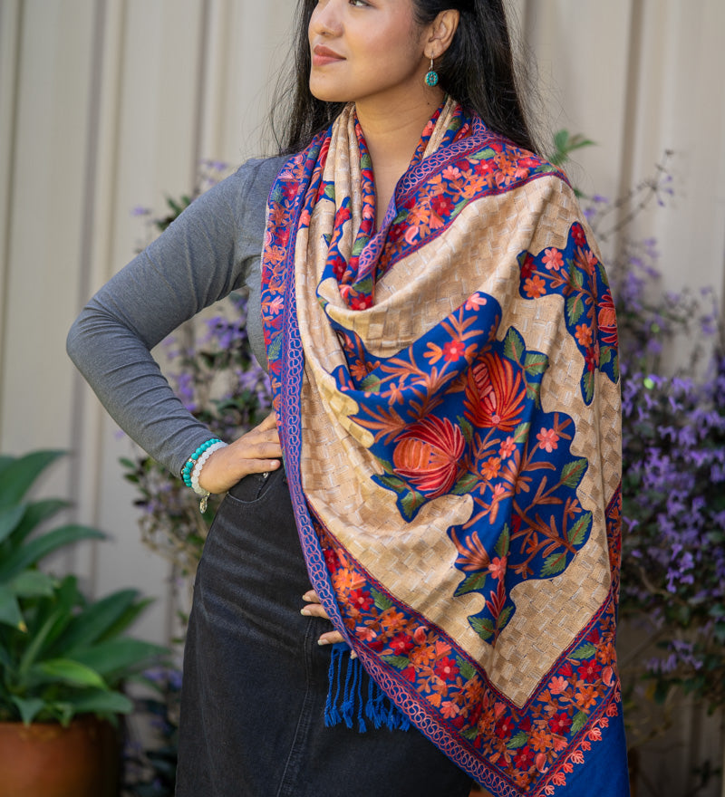 Embroidered Pashmina Shawl - Premium quality shawl 