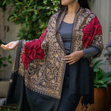 Heavy Embroidered Pashmina Shawl