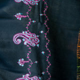 Light Embroidered Pashmina Shawl - handwoven shawl