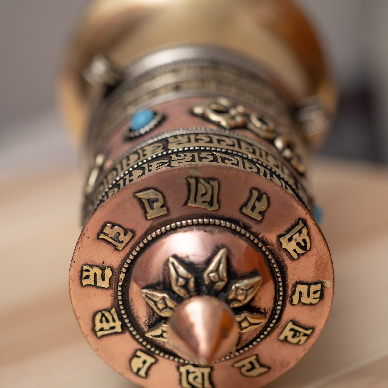 Bajra  Prayer Wheel spreads positive energy, compassion, and blessings to all sentient beings.