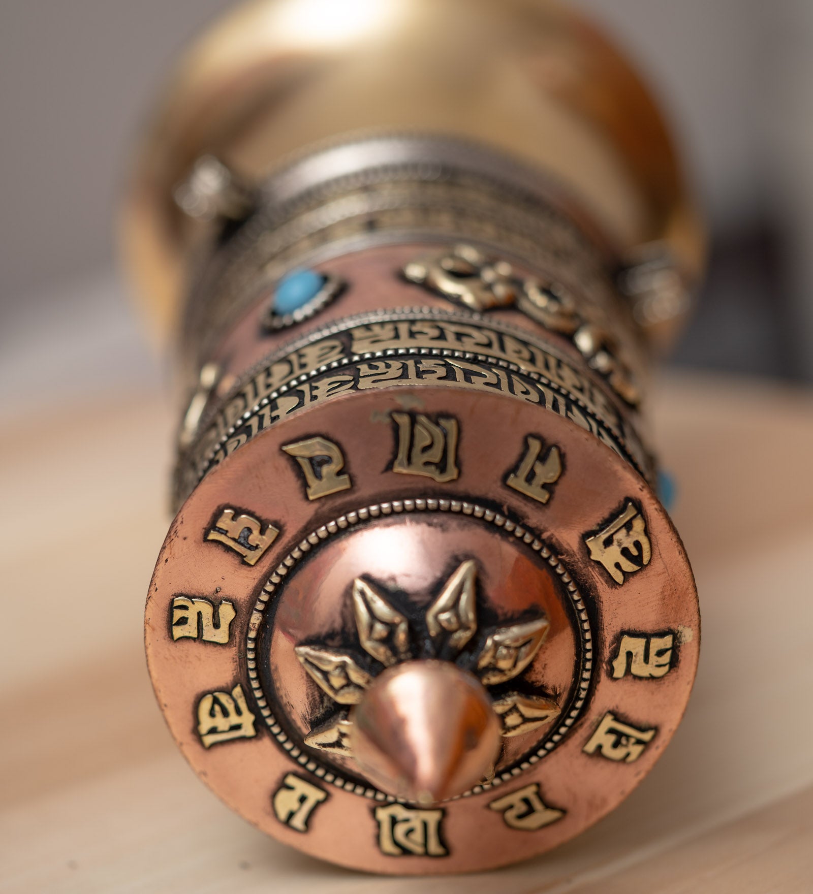 Bajra  Prayer Wheel spreads positive energy, compassion, and blessings to all sentient beings.