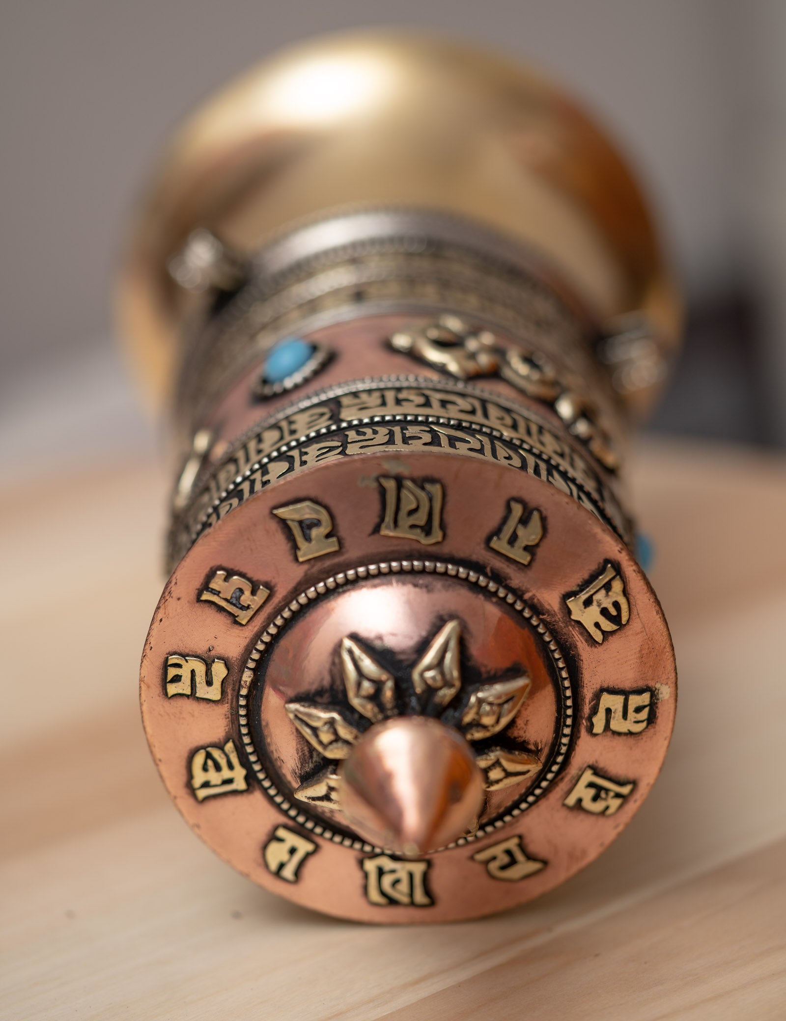 Bajra  Prayer Wheel spreads positive energy, compassion, and blessings to all sentient beings.