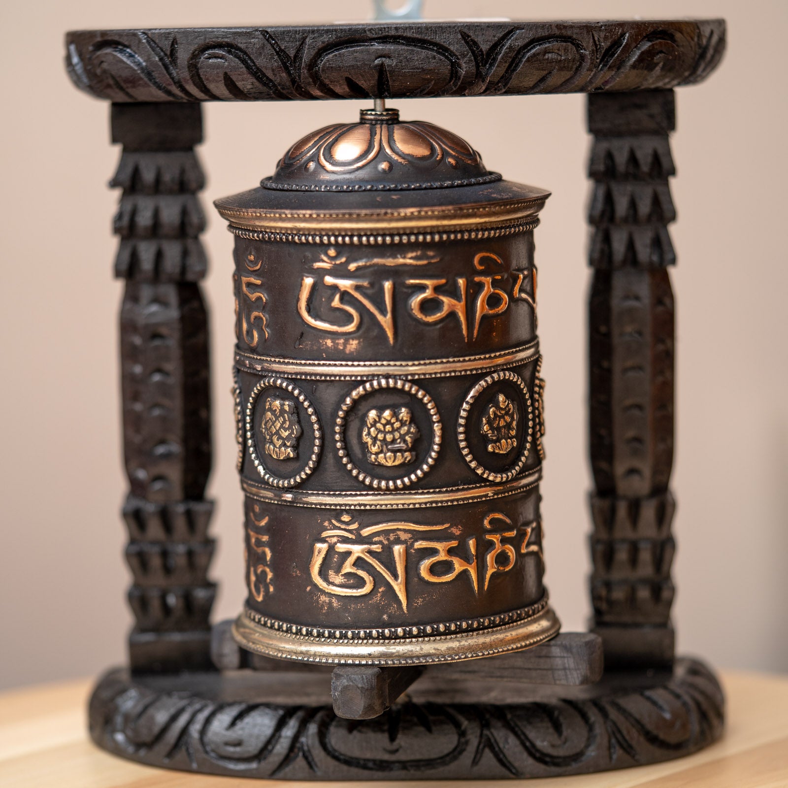 Mantra Prayer Wheel for meditation and spirituality.