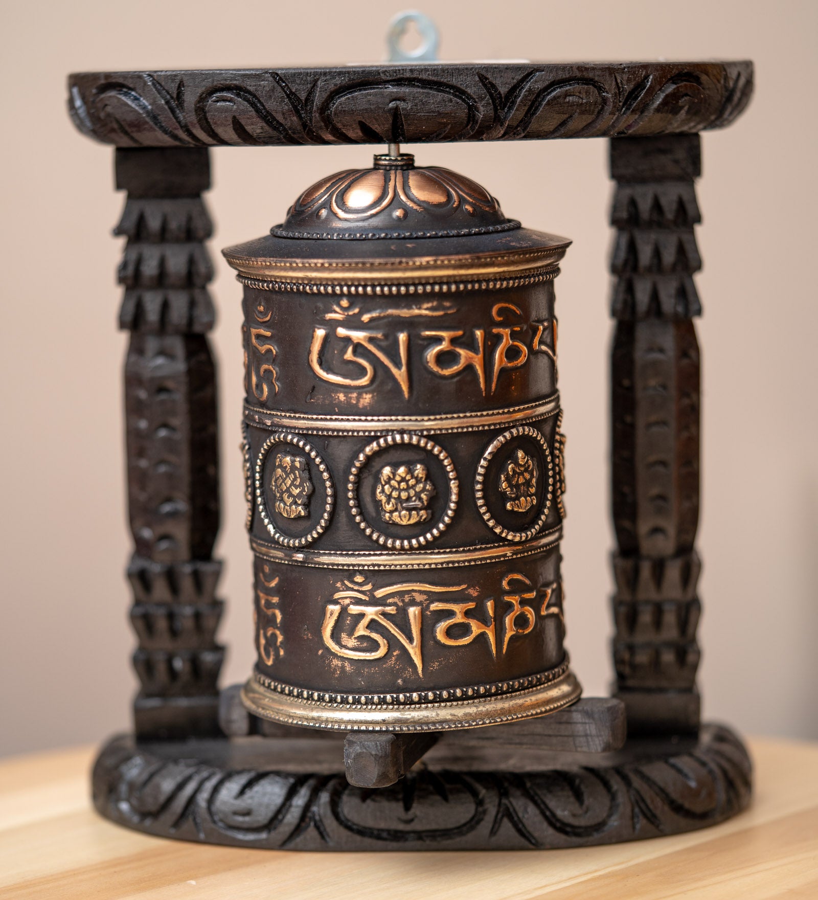 Mantra Prayer Wheel for meditation and spirituality.