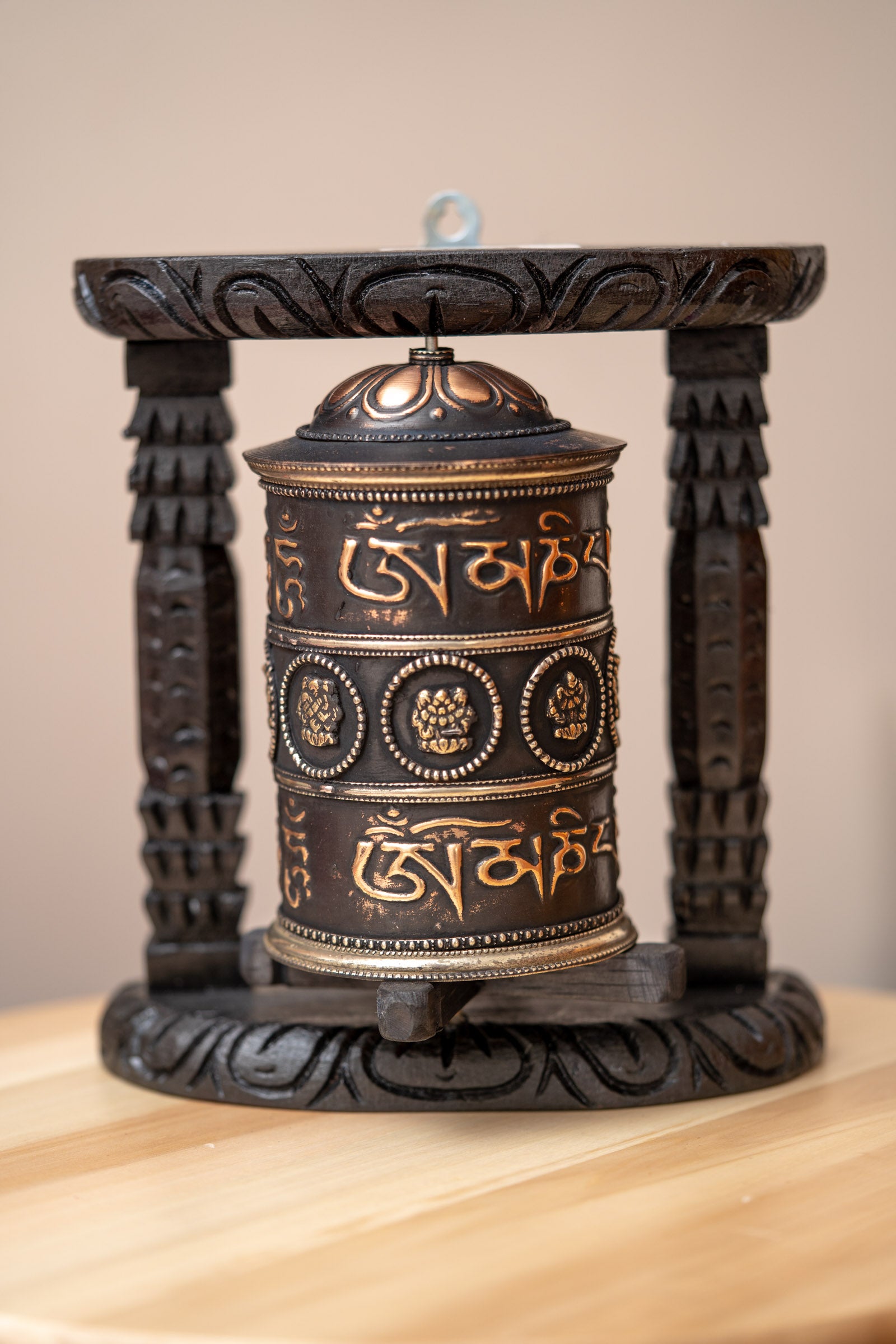 Mantra Prayer Wheel for meditation and spirituality.