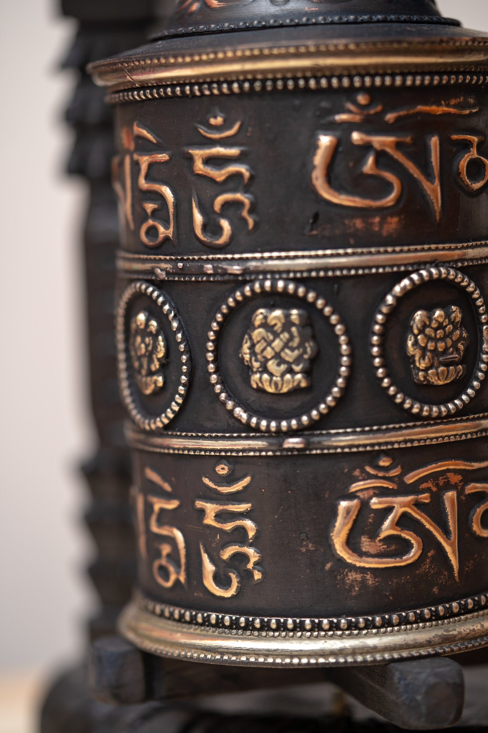 Mantra Prayer Wheel for meditation and spirituality.