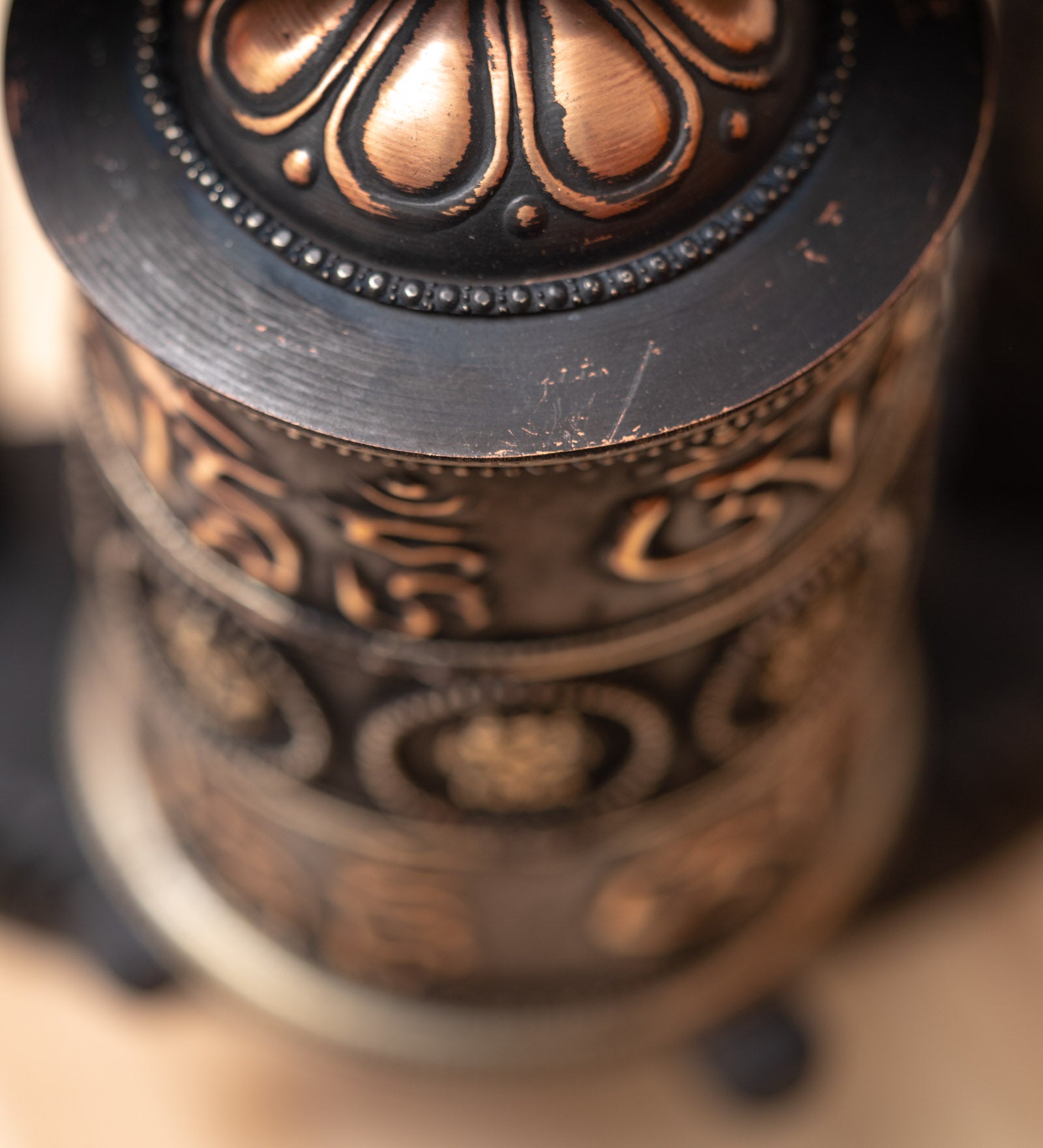 Mantra Prayer Wheel for meditation and spirituality.