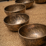  Full Moon Set of 7 Singing Bowls - Tibetan Sound Healing Bowl 