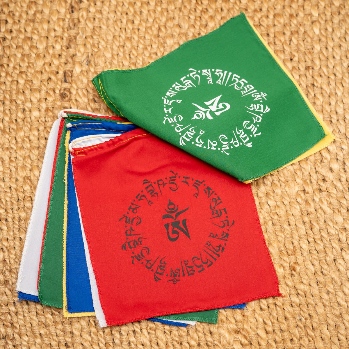 Tibetan Lungta wall hanging OM prayer flag