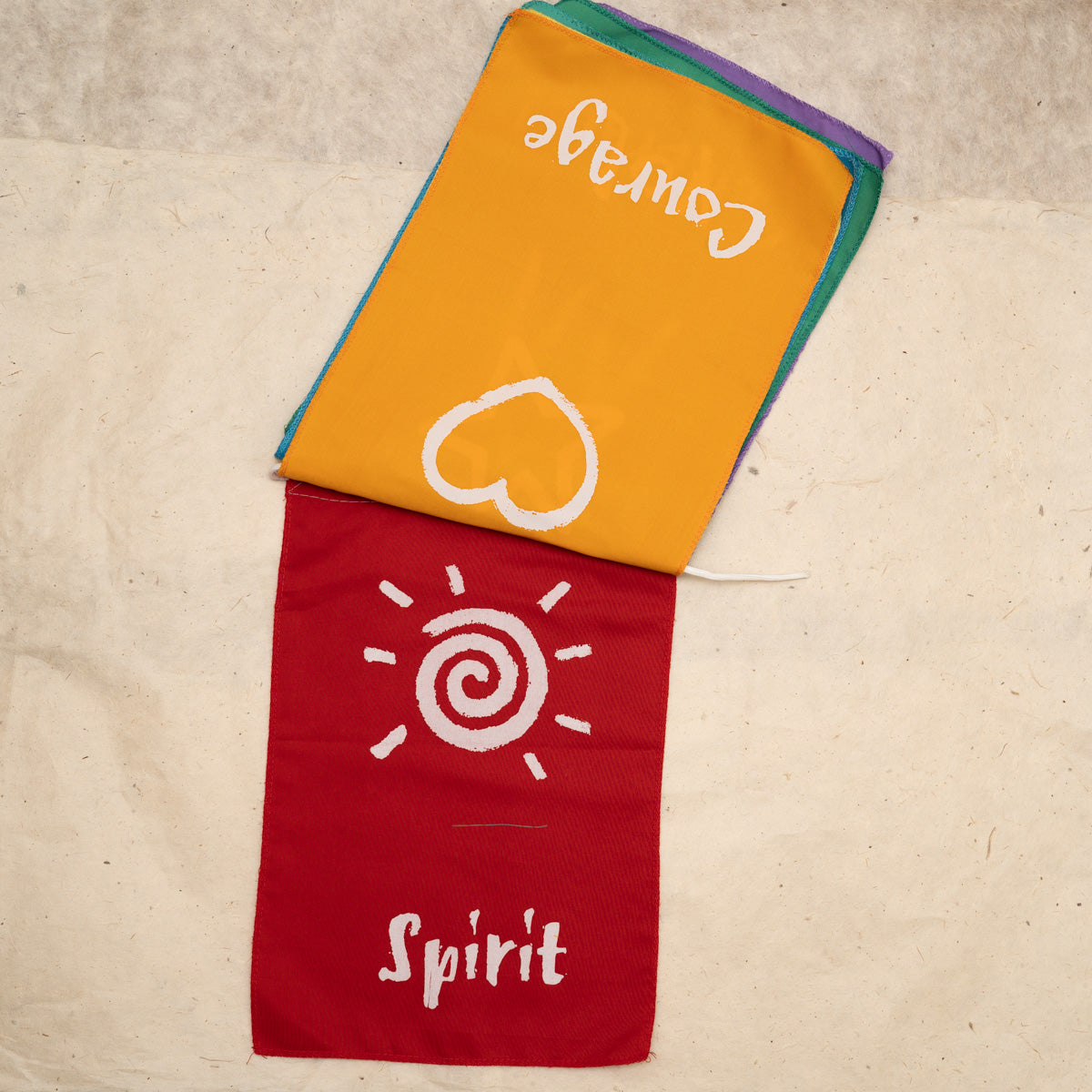 Positive affirmations wall hanging flags