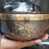 Lotus Mandala Singing Bowl - Tibetan Meditation Bowl