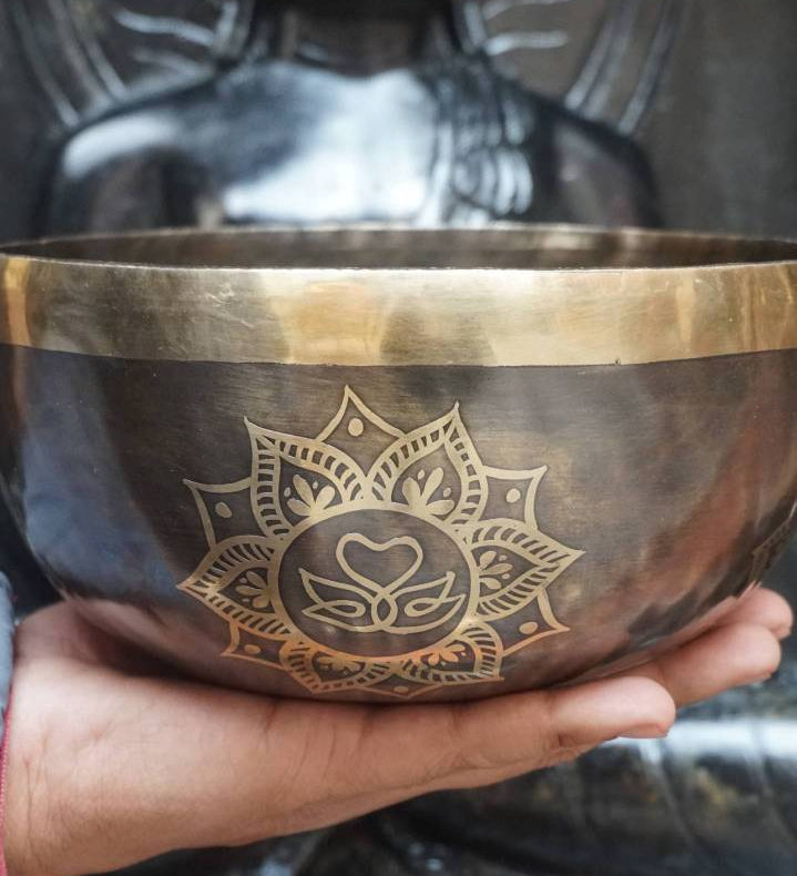 Lotus Mandala Singing Bowl - Tibetan Meditation Bowl