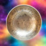 Tree of life Singing Bowl for meditation and sound healing.