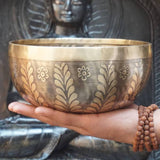 Tree of life Singing Bowl for meditation and sound healing.