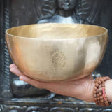 Double Dorje Engraved Tibetan Singing Bowl