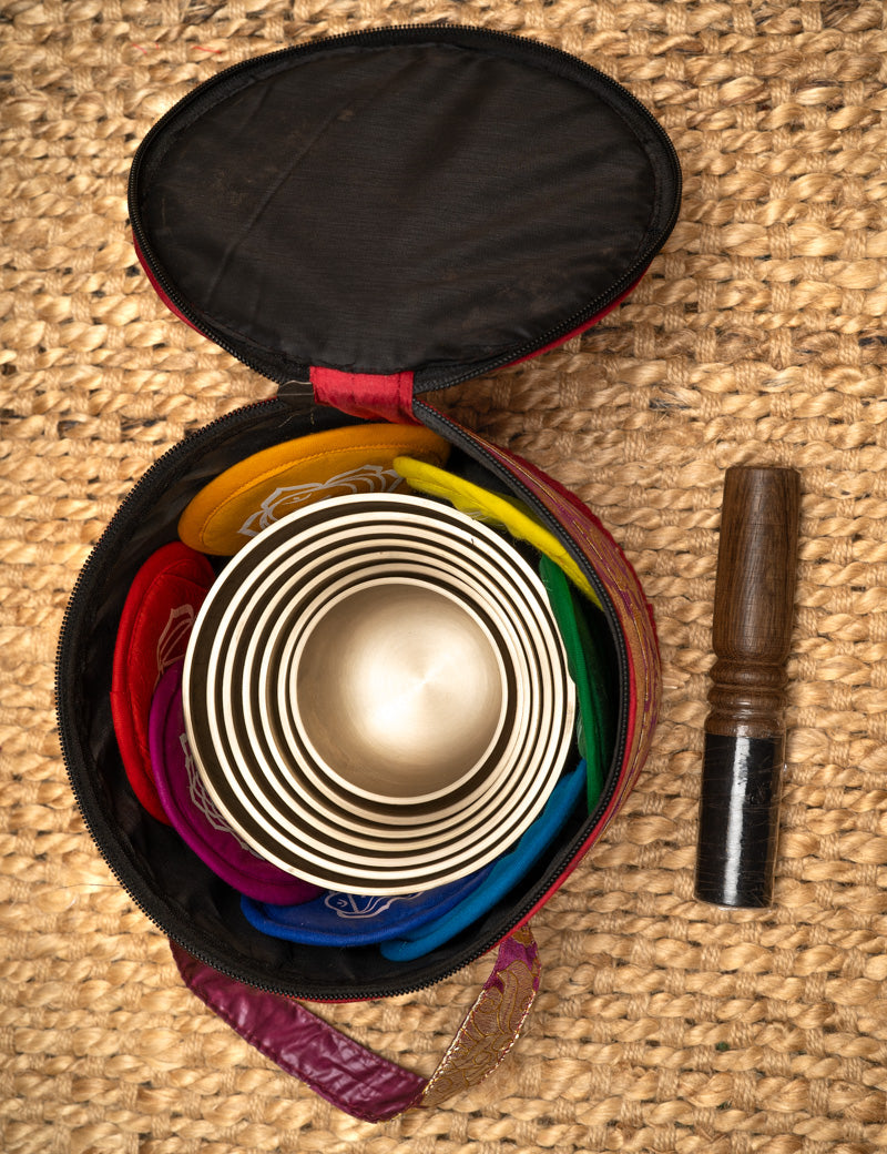 Chakra Harmonics Set singing bowls