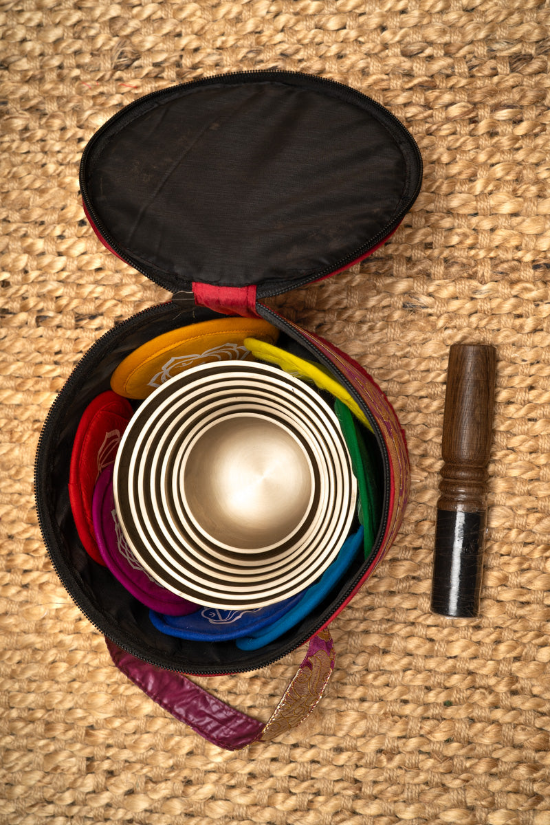 Chakra Harmonics Set singing bowls