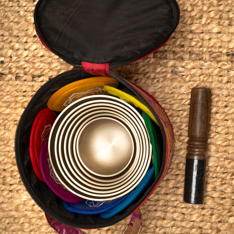 Chakra Harmonics Set singing bowls