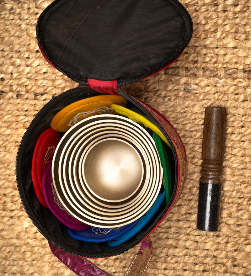 Chakra Harmonics Set singing bowls