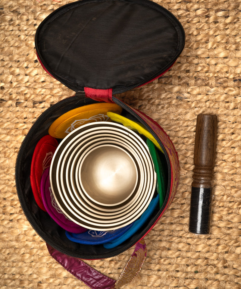 Chakra Harmonics Set singing bowls