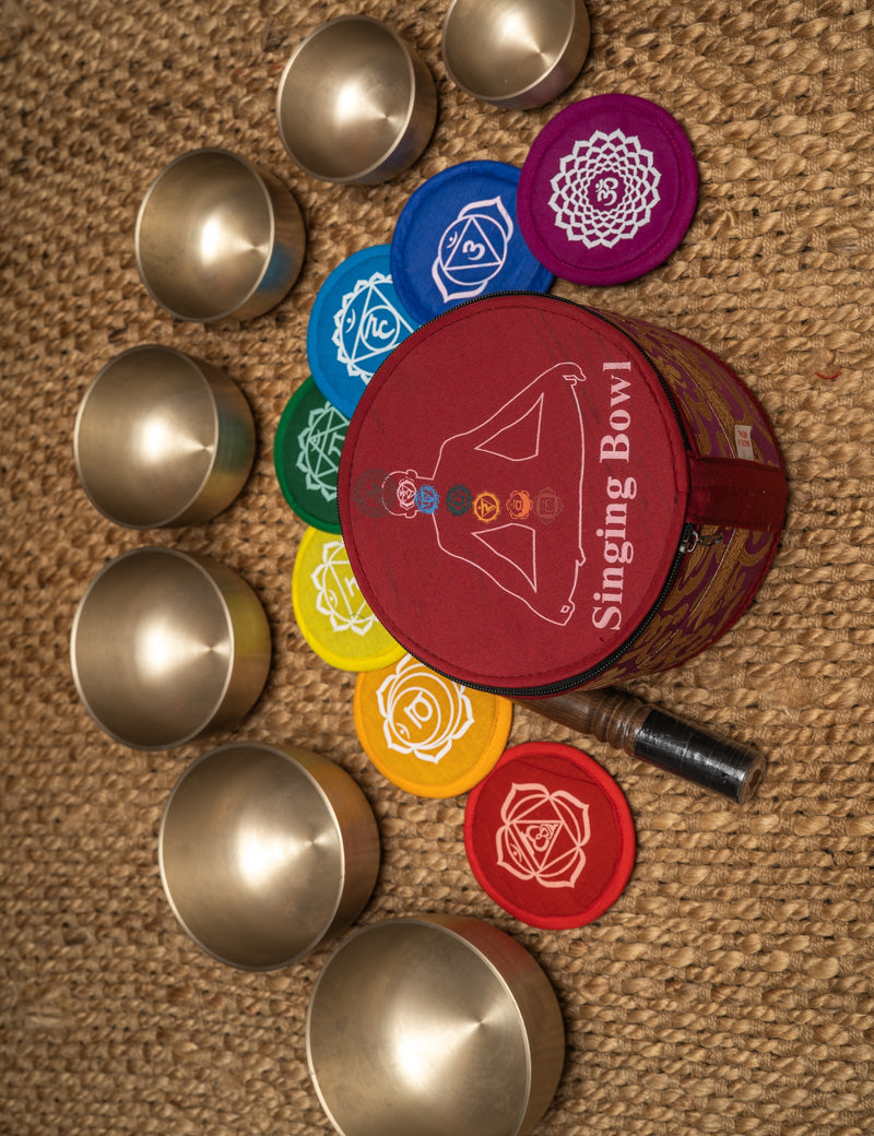 Chakra Harmonics Set singing bowls