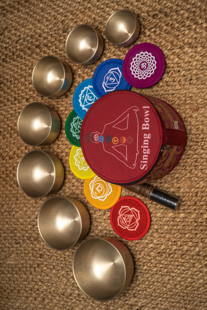 Chakra Harmonics Set singing bowls