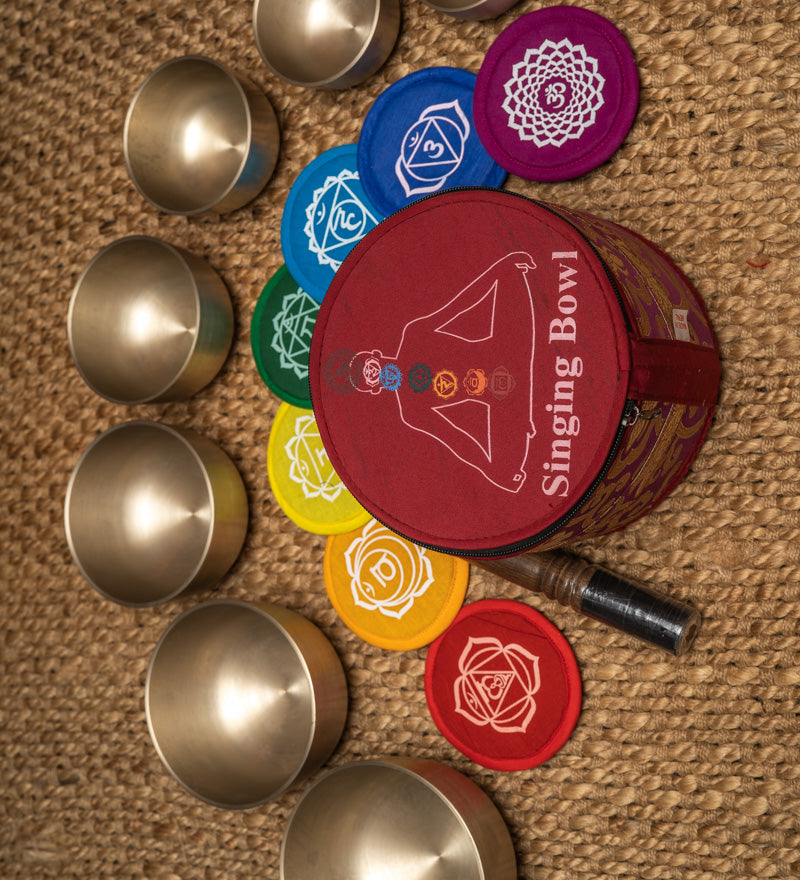 Chakra Harmonics Set singing bowls