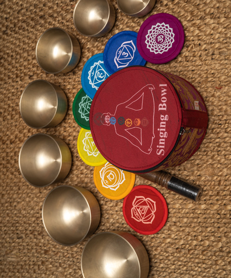 Chakra Harmonics Set singing bowls