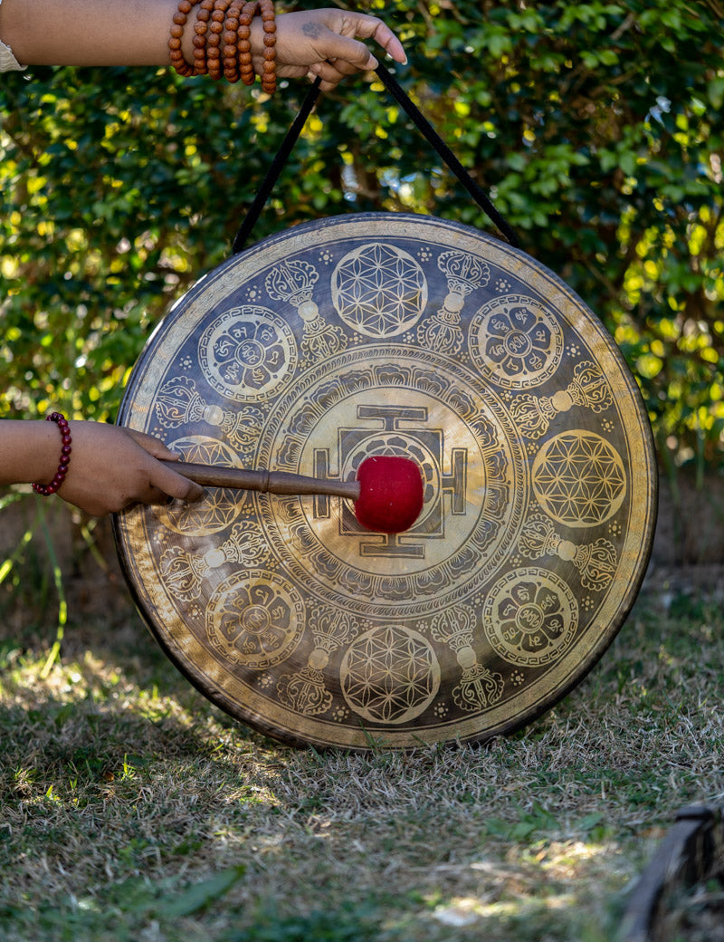 Shri Yantra Gong for sound therapy.