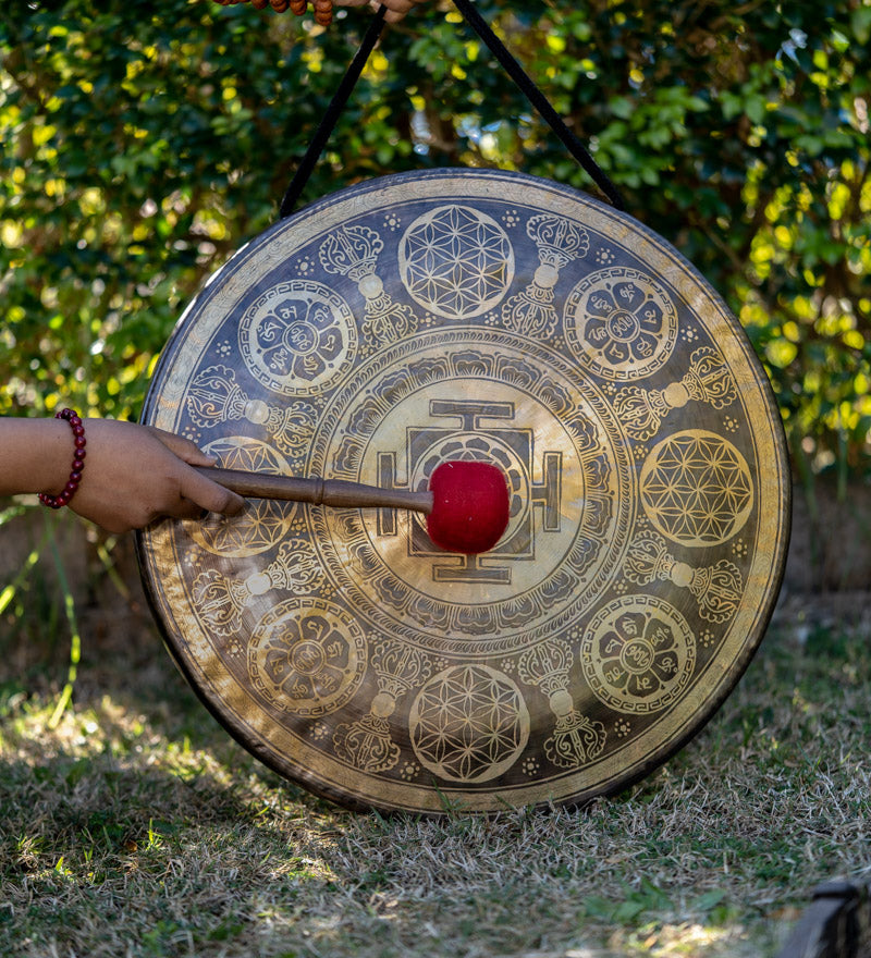 Shri Yantra Gong for sound therapy.