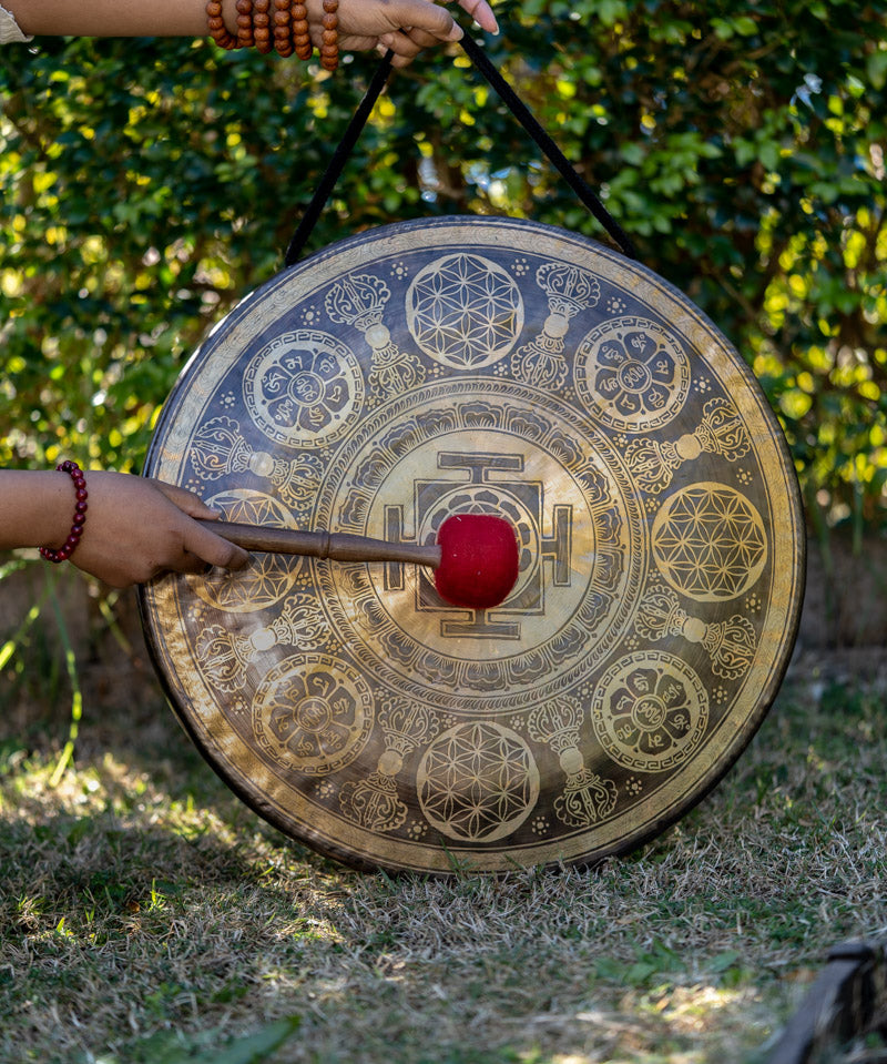 Shri Yantra Gong for sound therapy.