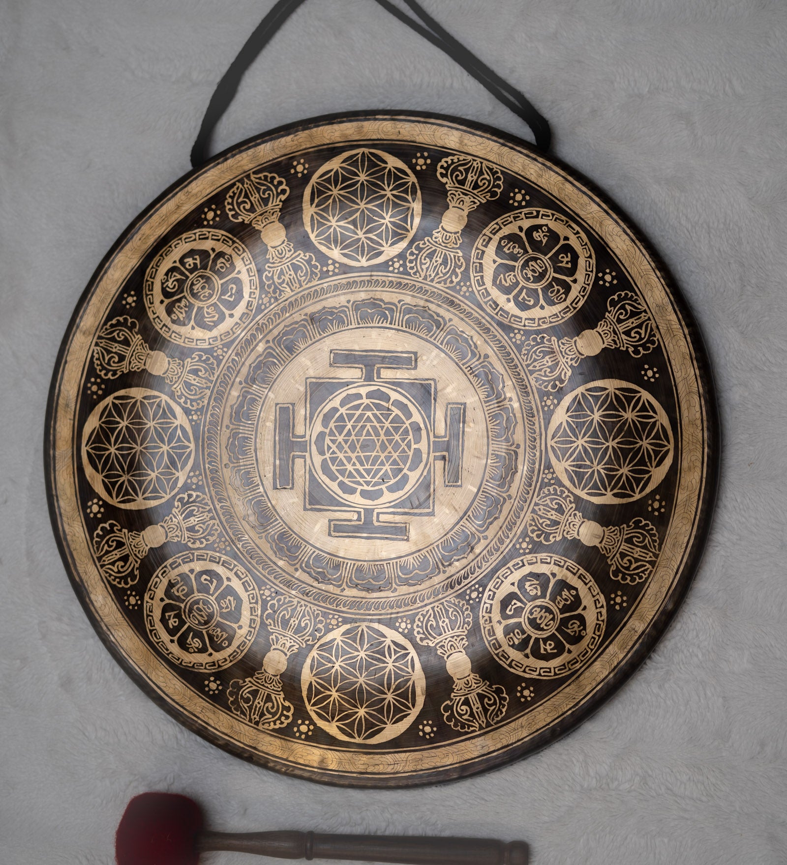 Shri Yantra Gong for sound therapy.