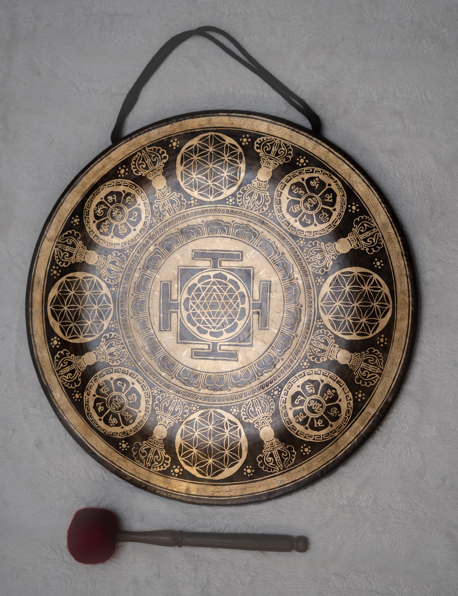 Shri Yantra Gong for sound therapy.